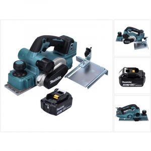 Makita DKP181F1 Rabot sans fil 82mm 18V Brushless + 1x Batterie 3,0 Ah - sans chargeur