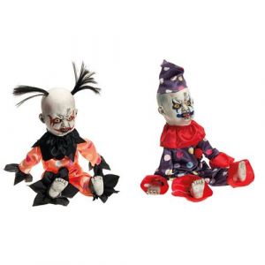 Image de Chaks Poupée latex clown halloween 25x11x50cm - modèle aléatoire 12164
