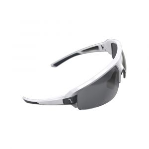 BBB cycling Impulse Lunettes de sport, glossy white/smoke Lunettes