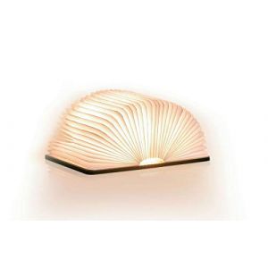 Gingko Mini Lampe de Lecture Intelligente en Bois Naturel - Noyer