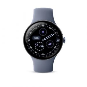 Google Pixel Watch 4 45 mm Bluetooth Gris satiné avec bracelet sport fluoroélastomère Gris Quartz