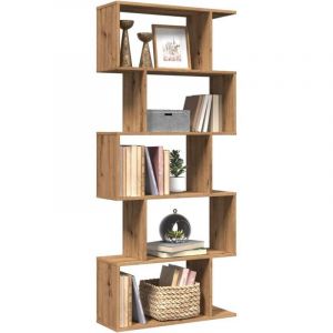VidaXL Tag&egrave;re s&eacute;paratrice de pi&egrave;ce &agrave; 5 niveaux ch&ecirc;ne artisanal