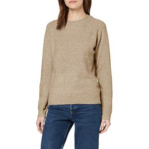 Vero Moda Pull basic en tissu extra doux Marron - Taille 34