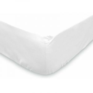 Image de Dourev Protège matelas éponge forme housse anti-bactéries anti-acariens 90 X 190 Blanc