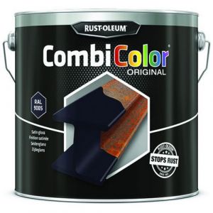 Rustoleum Peinture finition antirouille combicolor peinture antirouille combicolor satin noir supports neufs ou sains alkyde white sipirit brosse/rouleau, pisto
