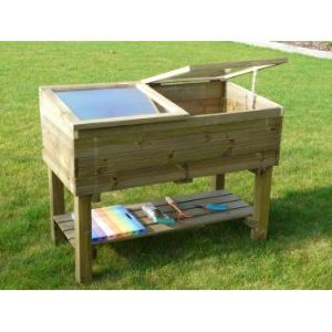 Solid S7274 - Serre de jardin en bois sur pilotis