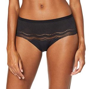 Image de PLAYTEX Culotte MIDI Secret Slip, Noir (Noir 1), (Taille Fabricant:42) Femme