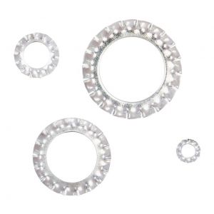 Ribitech Lot 200 rondelles crant&eacute;es en coffret