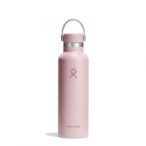 Hydro flask Standard Mouth Gourde Isotherme 621 ml (21 oz) - Bouteille Inox à Isolation Sous Vide - Bouchon Antifuite et Revêtement par Poudr - Trillium