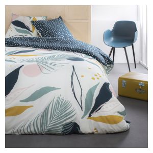 Today Parure de lit Sunshine 6.7 imprimé vert jungle 260x240 cm - Vert