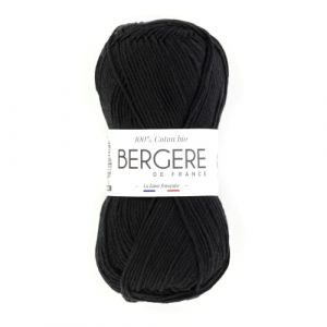 Pelote 100% Coton Bio - Bergère De France Noir