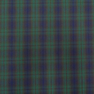 Craftine Tissu Tartan Petit Ecossais Marine Rayures Verts - Par 50 cm