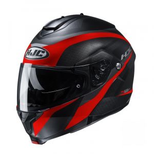 HJC Casque modulable C91 Taly MC1SF rouge/gris/noir- XS