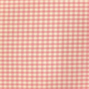 Craftine Tissu Vichy Petits carreaux 5 mm Rose pastel