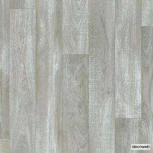 Image de Décoweb Sol Vinyle First - Imitation parquet gris clair - Effet argenté - 3 x 6m (18m²)