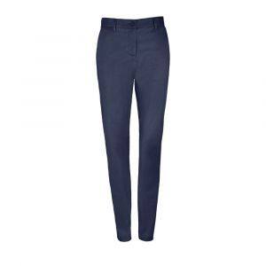 Image de Sol's Pantalon Stretch En Satin Femme Jared French Navy 02918 - Taille 038