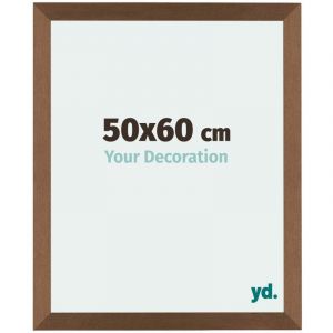 Yd. - Your Decoration - 50x60 cm - Cadres Photo en mdf Avec Verre acrylique - Anti-Reflet - Excellente Qualité - Cuivre Décor - Cadre Decoration