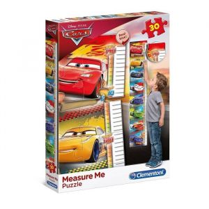 Image de Clementoni Cars - Puzzle Toise 30 pièces - Puzzle pour mesurer votre enfant - Cars - Un puzzle de 30 pièces avec de gros morceaux solides épais qui se transforment en un bâton de mesure de la croissance - De 3 à 5 ans - Mixte - Livré à l'un