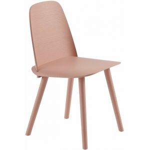 Image de Muuto Chaise Nerd / Bois rose pâle en bois