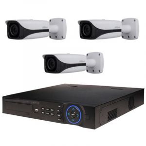 Dahua Kit de Vidéosurveillance Enregistreur dvr et 3 Caméras Box Analogiques hdcvi ptz
