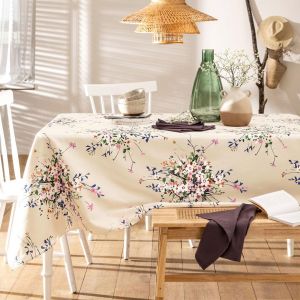 Nappe antitache ALLESSISA motif fleurs multicolore