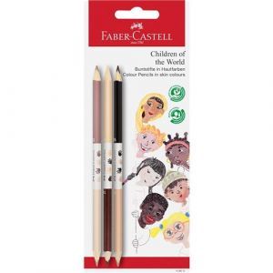 Faber-Castell Crayon de couleur Children of the World, par 3