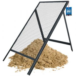 Tamis de jardin en acier - 60x120 cm - Maille de 20 x 20 mm - Tamis de Terre - Kotarbau