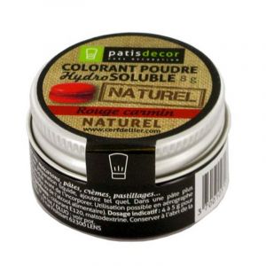 Patisdécor Colorant poudre - rouge carmin - 8 g