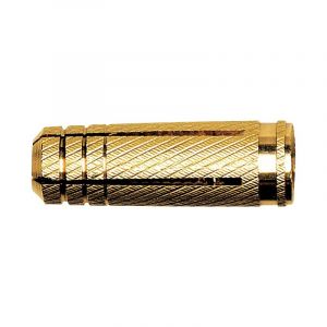 Fischer Cheville en laiton pour vis &agrave; m&eacute;taux "MS" - Longueur 22 mm - Diam&egrave;tre 8 mm - Vendu par 15