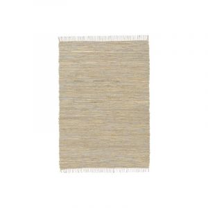 Décoweb Tapis en matière recyclée - Japandi - Couleurs nudes (120 x 170 cm)
