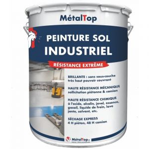 Peinture Sol Industriel - Metaltop - Jaune sable - RAL 1002 - Pot 1L