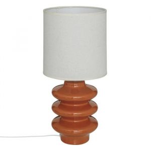 Lampe à poser champignon secteur Vinus terracotta H455cm - Atmosphera createur dinterieur