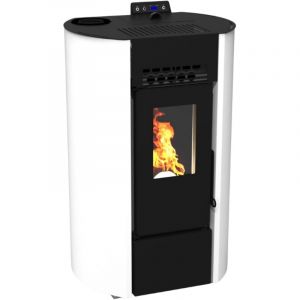 Poêle à granules étanche - LVZ LEANDRO 9 UP - Blanc