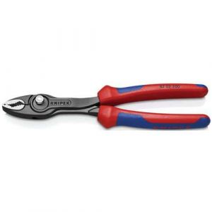 Knipex TwinGrip Pince multiprise frontale noire atramentisée, avec gaines bi-matière 200 mm 82 02 200 SB
