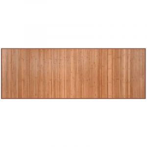 VidaXL Tapis rectangulaire naturel 70x200 cm bambou Brun