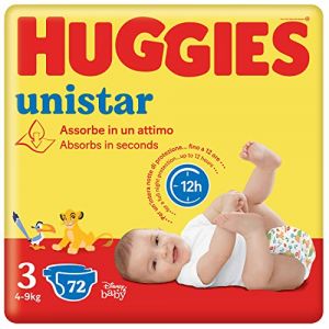 Huggies Unistar base 3 pannolino 4 confezioni da 18 pezzi