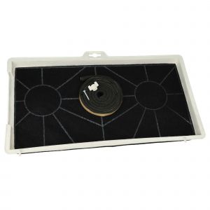 Vhbw Filtre à charbon actif compatible avec Bosch DHL555B/03, DHL555B/02, DHL555B/01, DHL545SSD/05, DHL545SSD/04, DHL555B/04 hotte aspirante