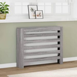 VidaXL Cache radiateur sonoma gris 104x20x82 cm bois d ingénierie