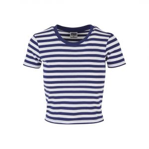 Urban classics T-shirt court rayé femme