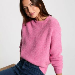 Morgan Pull col rond manches longues rose femme - Taille L