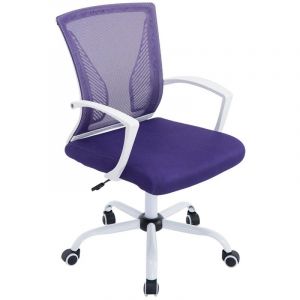 CLP Fauteuil de bureau Tracy, Violet-Blanc