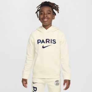 Image de Nike Sweat &agrave; capuche Football Paris Saint-Germain Club pour ado (gar&ccedil;on) - Blanc - Taille M - Male