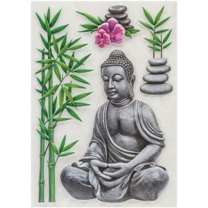 Atmosphera Sticker Bouddha - 30x40 cm cr&eacute;ateur d'int&eacute;rieur
