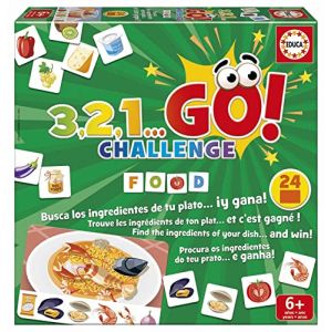 Image de Educa 3,2,1 go Challenge - Food - Jeu de soci&eacute;t&eacute;