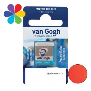 Van Gogh 1/2 godet d'aquarelle - Rouge permanent clair