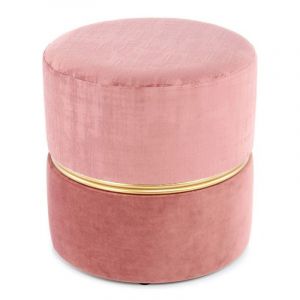 Pouf Rond Design "Cleopatra" 40cm Rose Prix