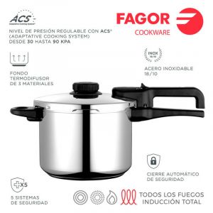 Fagor Super fast pot dual xpress 8l inox 18/10