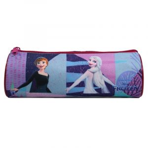 Bagtrotter trousse scolaire ronde la reine des neiges frozen violette