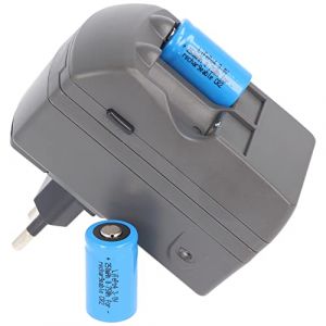 Chargeur CR2 Li-ion, Chargeur CR-2 avec batterie 2x CR2