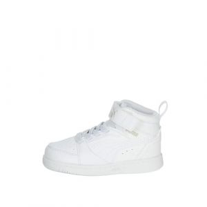 Puma Unisex Kids Rebound V6 Mid Ac+ Ps Sneakers White-Cool Light Gray, 30 EU